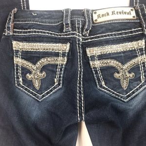 Rock Revival Skinny Sherry Dark Wash Size 24x32